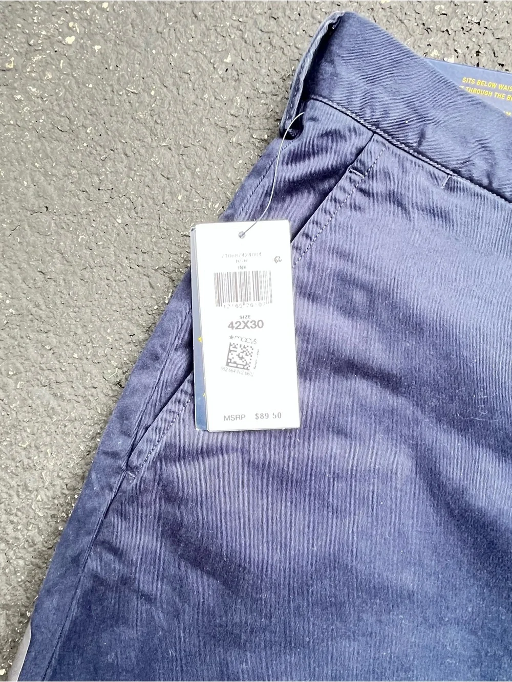 Polo Ralph Lauren Men’s stretch straight-fit chino Navy Blue Size 42X30 BNWT